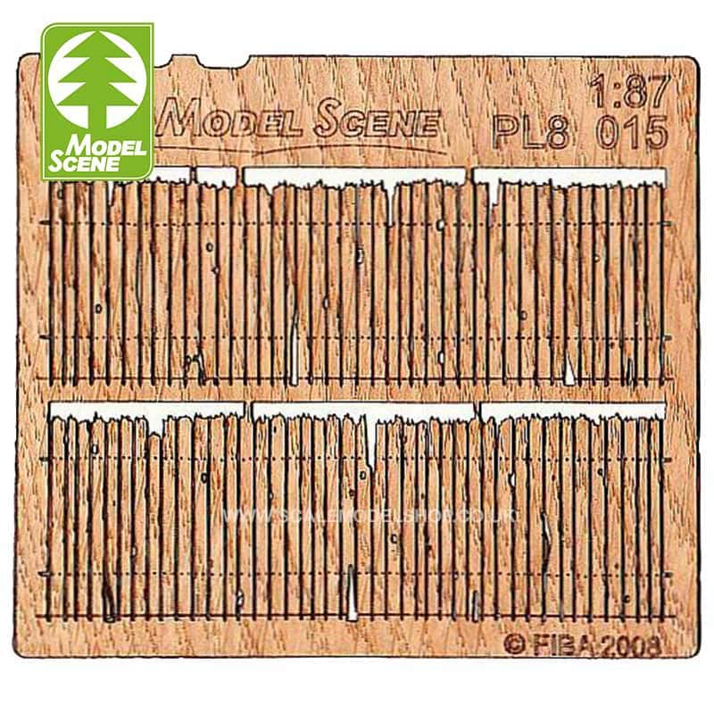 1/87 - HO Wooden Fences - Wooden Rotten Model Scene PL8-015