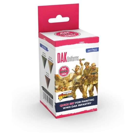 AK Interactive Quick Gen Paint Set - Dak Uniforms AK17502 AK Interactive Quick Gen Paint Set - Dak Uniforms AK17502