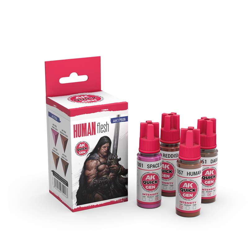 AK Interactive Quick Gen Paint Set - Human Flesh AK17506 AK Interactive Quick Gen Paint Set - Human Flesh AK17506