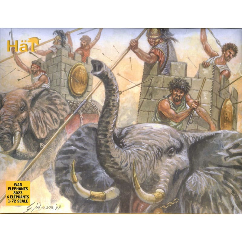 Hat Industrie Carthaginian War Elephants (1/72) 8023