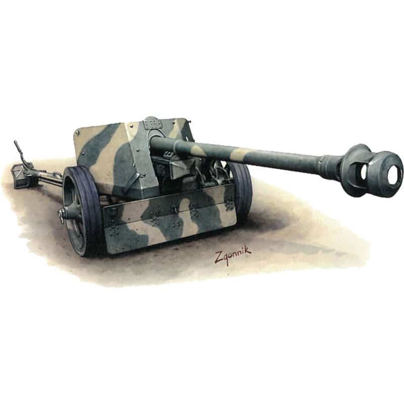 Hat Industrie WWII German Pak40 75mm AT gun (1/72) 8150