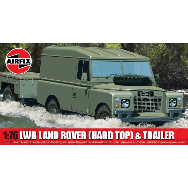 Airfix LWB Land Rover (Hard Top) & Trailer (1/76) A02324