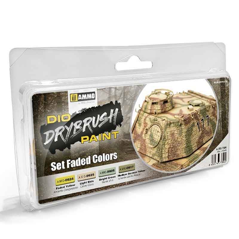 Ammo DRYBRUSH Set Faded Colours Set A.MIG-7306
