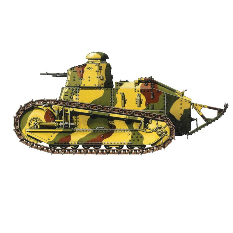 Hat Industrie FT-17 Renault with Hotchkiss mg (1/72) 8114