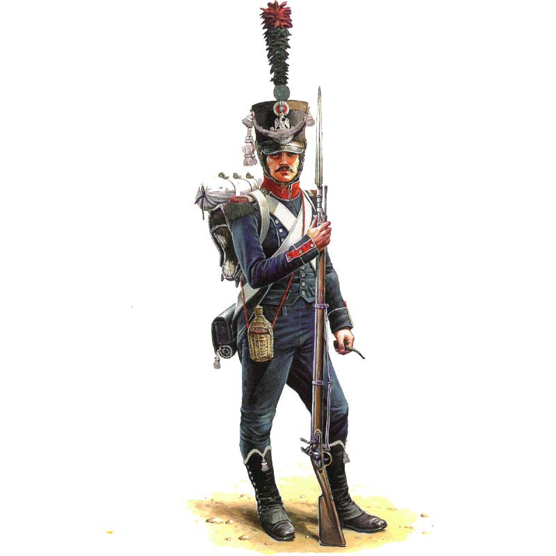 Hat Industrie Napoleonic French Light Inf Chass Action (1/72) 8251
