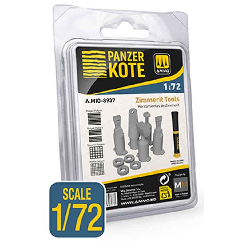 AMMO Panzer Kote Zimmerit Tools (1/72) A.MIG-8937