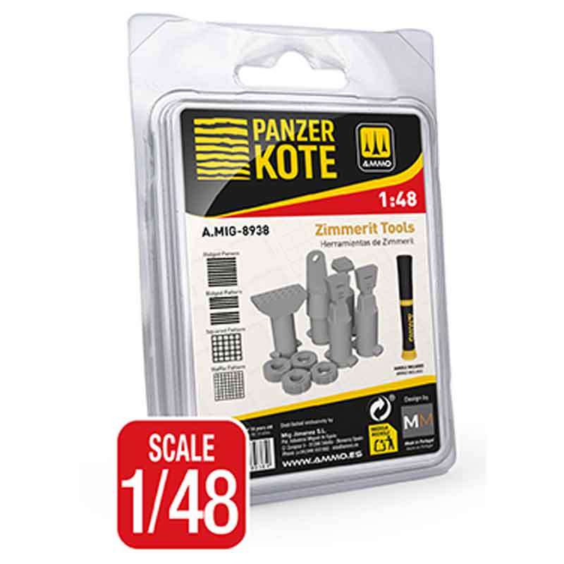 AMMO Panzer Kote Zimmerit Tools (1/48) A.MIG-8938