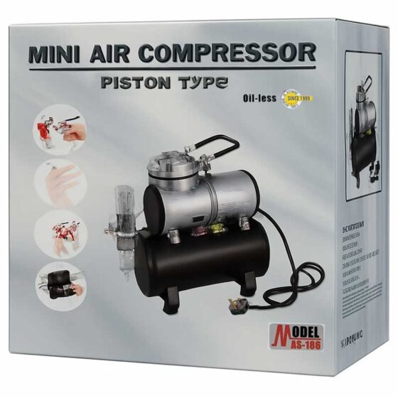 Airbrush Compressor (3L Tank) AS-186S