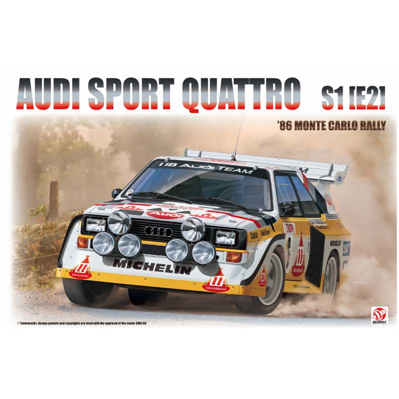 Beemax Audi Sport Quattro S1 (E2) Monte Carlo 1986 (1/24) B24035