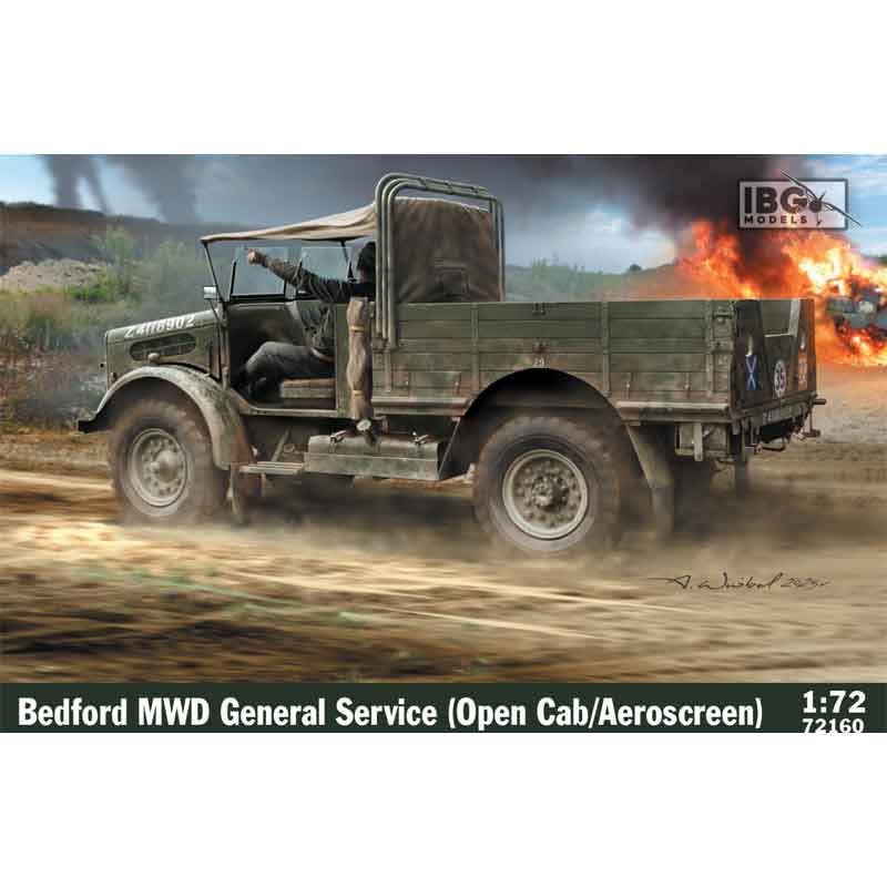 IBG Bedford MWD General Service Open Cab (1/72) 72160 IBG Bedford MWD General Service Open Cab (1/72) 72160