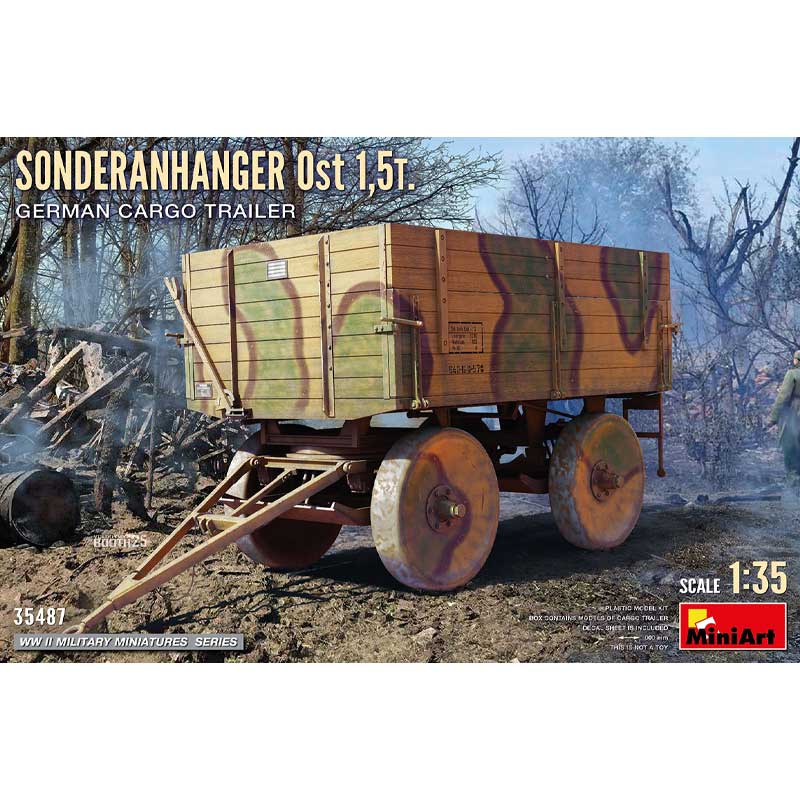 Miniart Sonderanhager Ost 1.5t German Cargo Trailer (1/35) 35487