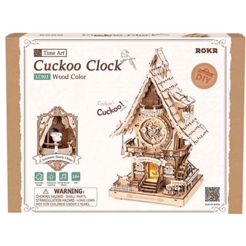 ROKR Cuckoo Clock (Wood Colour) LC901