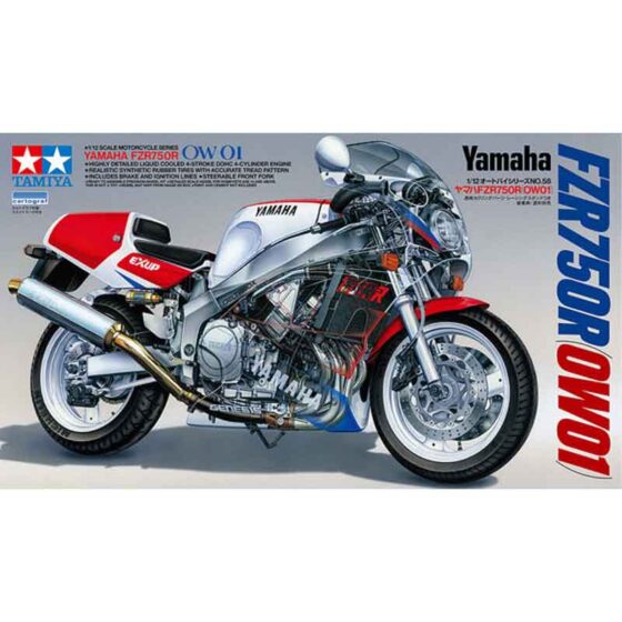 Tamiya Yamaha FZR750R OW01 (1/12) 14058 Tamiya Yamaha FZR750R OW01 (1/12) 14058