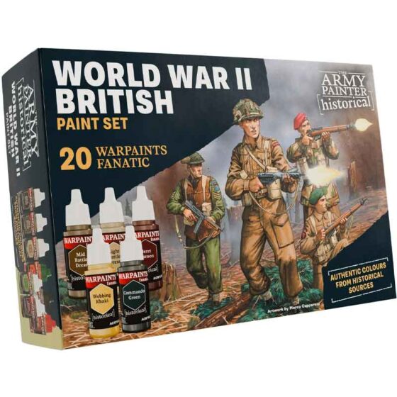 The Army Painter WWII British Historical Paint Set WP8084P