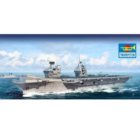 Trumpeter Royal Navy HMS Queen Elizabeth R08 Aircraft Carrier (1/700) 06751 Trumpeter Royal Navy HMS Queen Elizabeth R08 Aircraft Carrier (1/700) 06751