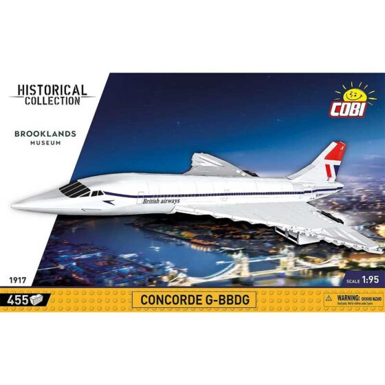 COBI Concorde 455pcs (1/95) COBI-1917 COBI Concorde 455pcs (1/95) COBI-1917