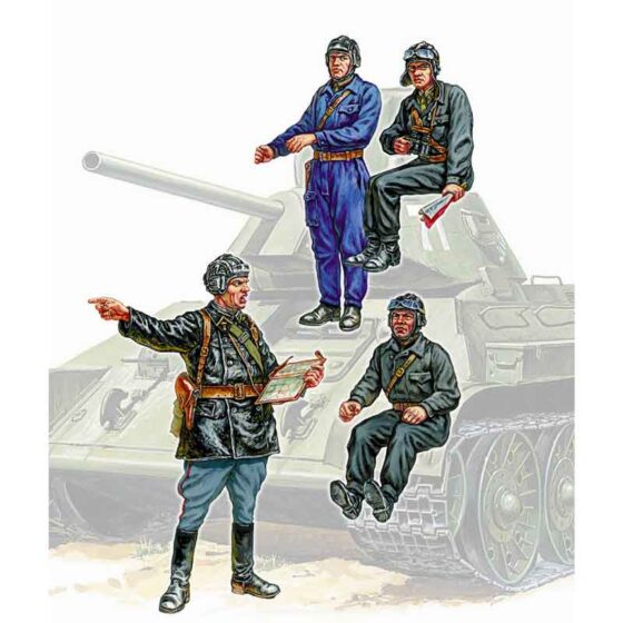 Zvezda WWII Soviet Tank Crew (1/35) 3504 Zvezda WWII Soviet Tank Crew (1/35) 3504