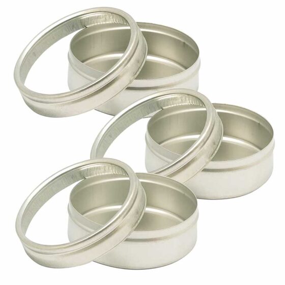 3pk Clear Lid Storage Tins 53x38mm 3pk Clear Lid Storage Tins 53x38mm