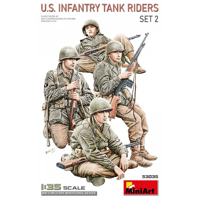 MiniArt US Infantry Tank Riders Set 2 (1/35) 53035