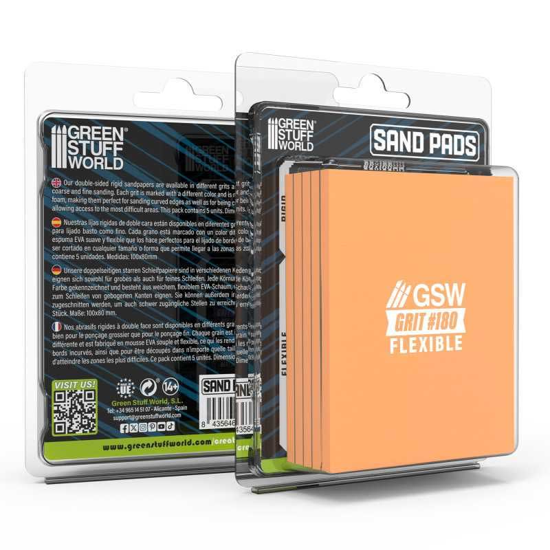 Green Stuff World Flexible Sanding Pads 180 Grit 13607