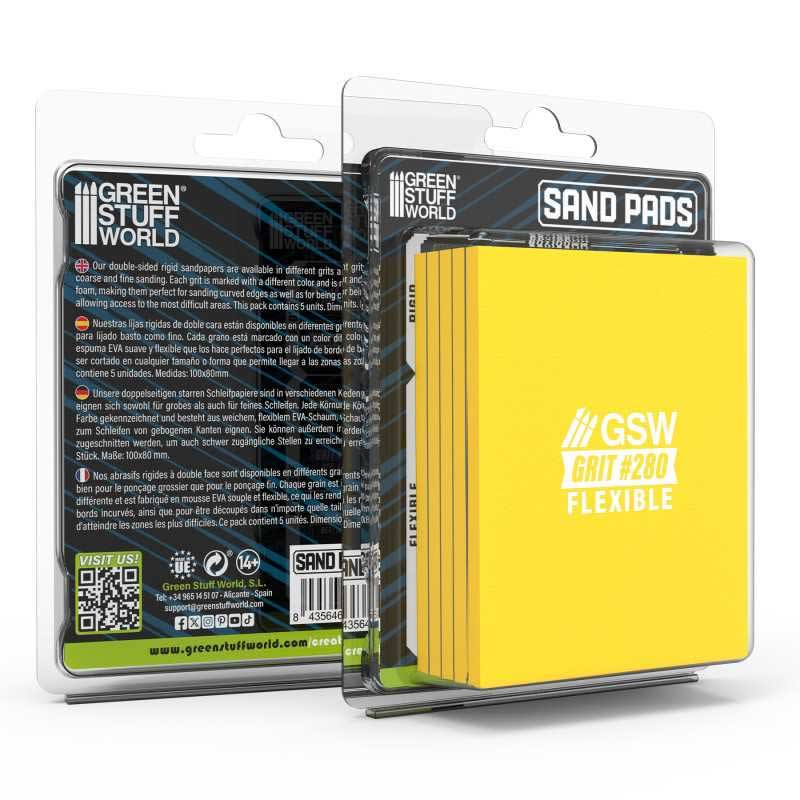 Green Stuff World Flexible Sanding Pads 280 Grit 13608