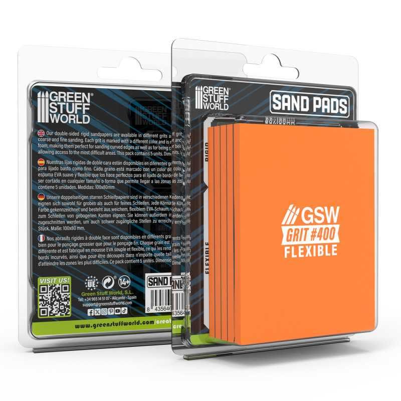 Green Stuff World Flexible Sanding Pads 400 Grit 13609