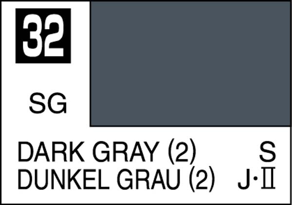 Mr Color Dark Gray (2) Satin Gloss Lacquer (10ml) C-032
