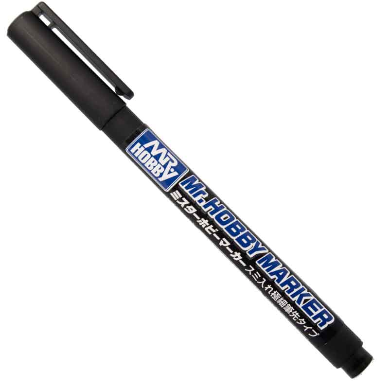 Mr Hobby Marker Super Fine Tip Brush Pen Black CM-101