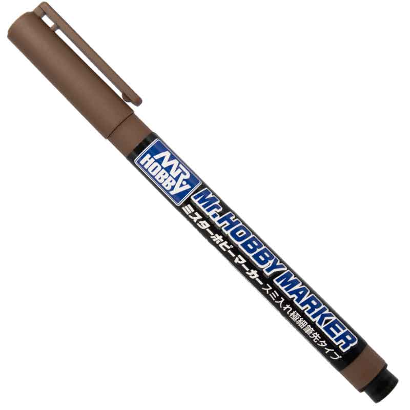 Mr Hobby Marker Super Fine Tip Brush Pen Brown CM-103