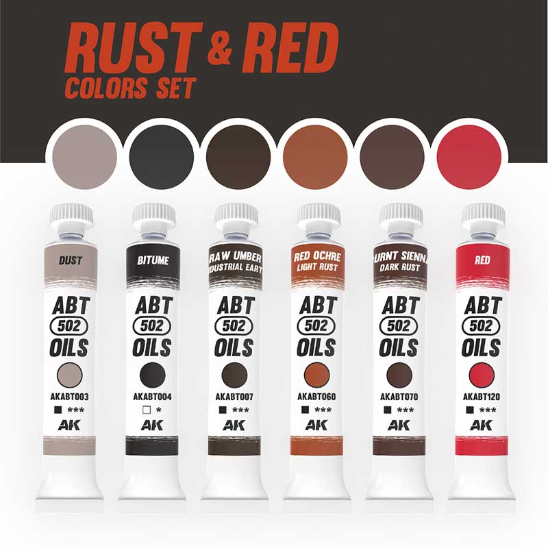 Abteilung 502 Rust and Red Colors Set AKABT304