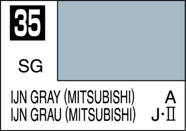 Mr Color UN Gray Satin Gloss Lacquer (10ml) C-035