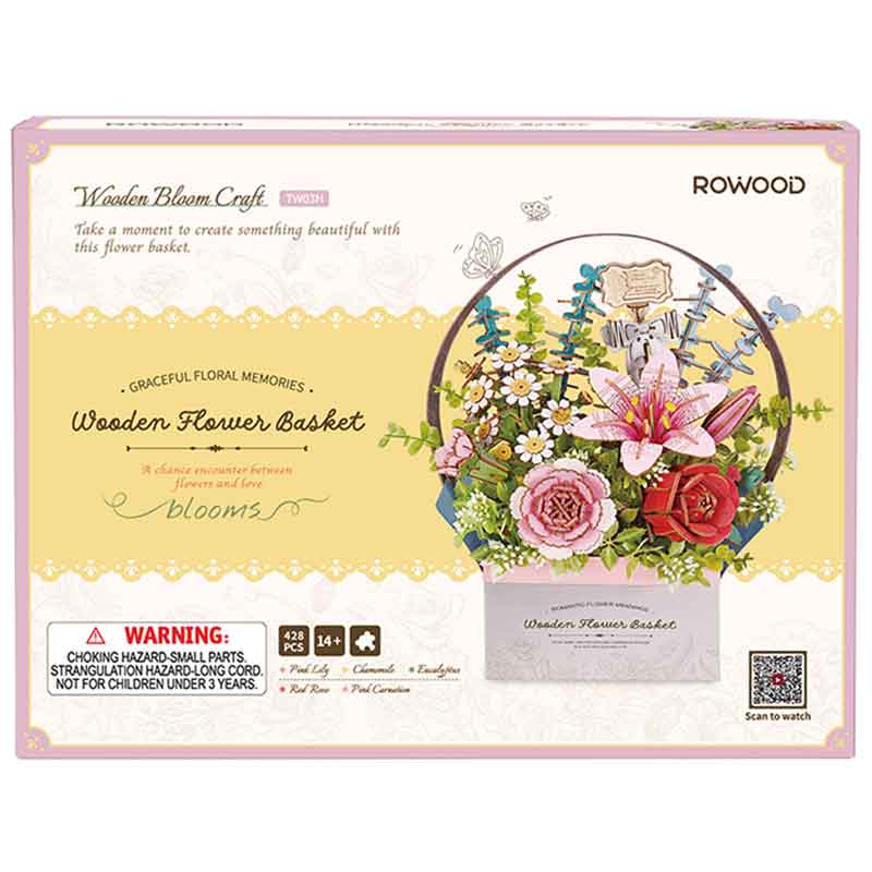 ROKR Wooden Flower Basket TW03H