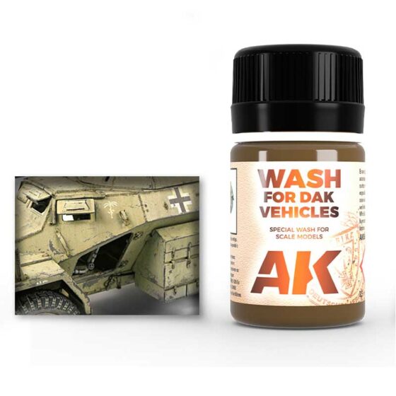 AK Interactive Desert Africa Korps (DAK) Wash (35ml) AK-066 AK Interactive Desert Africa Korps (DAK) Wash (35ml) AK-066