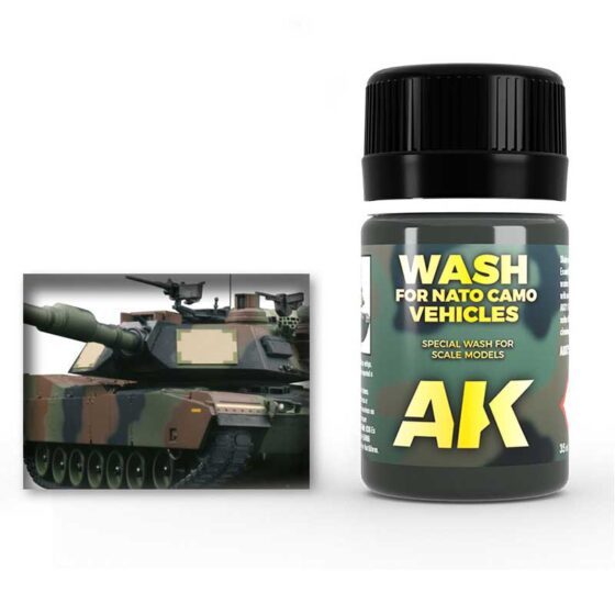 AK Interactive Wash For NATO Camo Vehicles (35ml) AK-075 AK Interactive Wash For NATO Camo Vehicles (35ml) AK-075