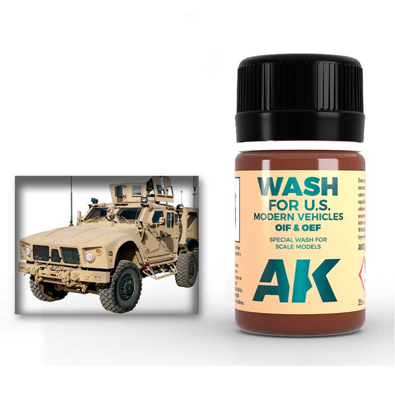 AK Interactive Wash For U.S. Modern Vehicles OIF & OEF (35ml) AK-121