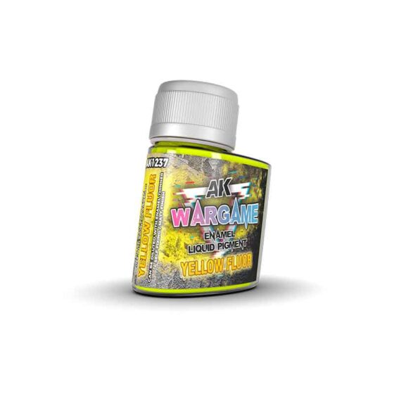 AK Interactive Yellow Fluorescent Liquid Pigment (35ml) AK-1237 AK Interactive Yellow Fluorescent Liquid Pigment (35ml) AK-1237