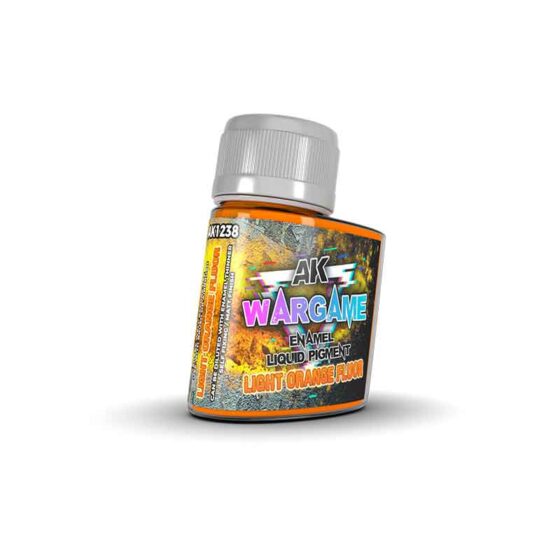 AK Interactive Light Orange Fluorescent Liquid Pigment (35ml) AK-1238 AK Interactive Light Orange Fluorescent Liquid Pigment (35ml) AK-1238