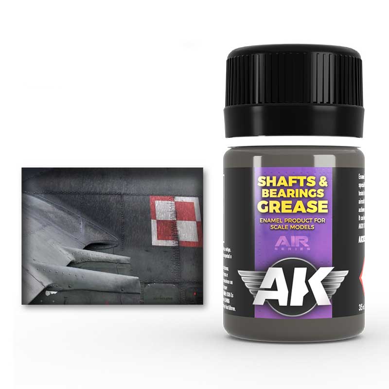 AK Interactive Grease Shafts and Bearings Wash (35ml) AK-2032 AK Interactive Grease Shafts and Bearings Wash (35ml) AK-2032