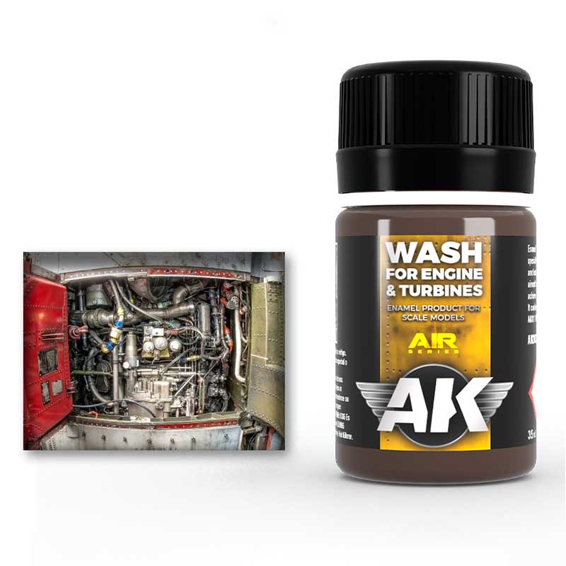 AK Interactive Aircraft Engine Wash (35ml) AK-2033