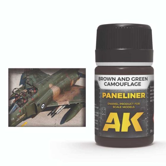 AK Interactive Paneliner for Brown and Green Camouflage (35ml) AK-2071