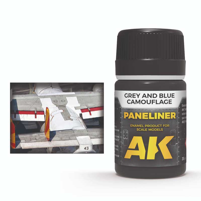 AK Interactive Paneliner for Grey and Blue Camouflage (35ml) AK-2072 AK Interactive Paneliner for Grey and Blue Camouflage (35ml) AK-2072
