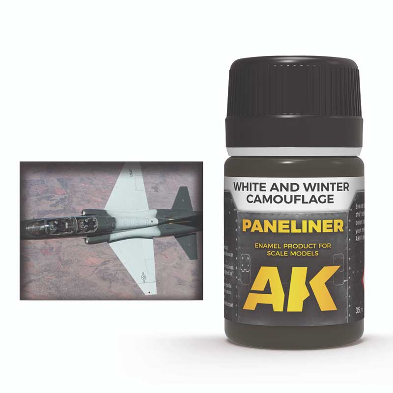 AK Interactive Paneliner for White & Winter Camouflage (35ml) AK-2074