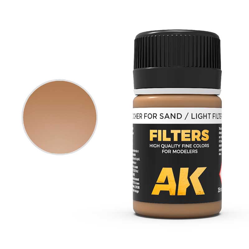 AK Interactive Ocher for Sand / Light Filter for Wood (35ml) AK-261
