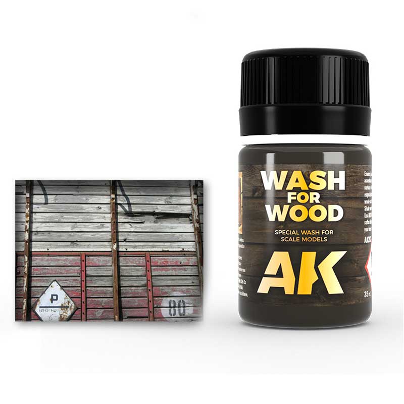 AK Interactive Wash for Wood (35ml) AK-263 AK Interactive Wash for Wood (35ml) AK-263