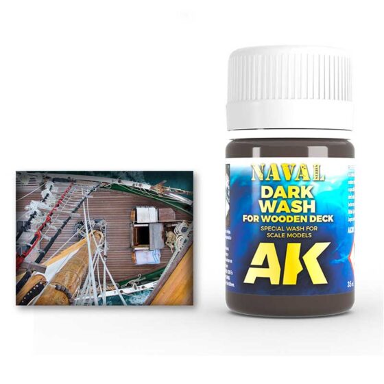 AK Interactive Dark Wash for Wood Deck (35ml) AK-301 AK Interactive Dark Wash for Wood Deck (35ml) AK-301