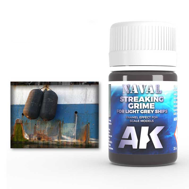 AK Interactive Streaking Grime for Light Grey Ships (35ml) AK-305