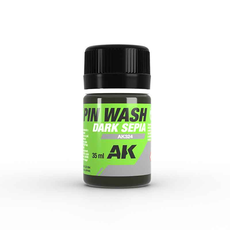 AK Interactive Dark Sepia Pin Wash (35ml) AK-324 AK Interactive Dark Sepia Pin Wash (35ml) AK-324