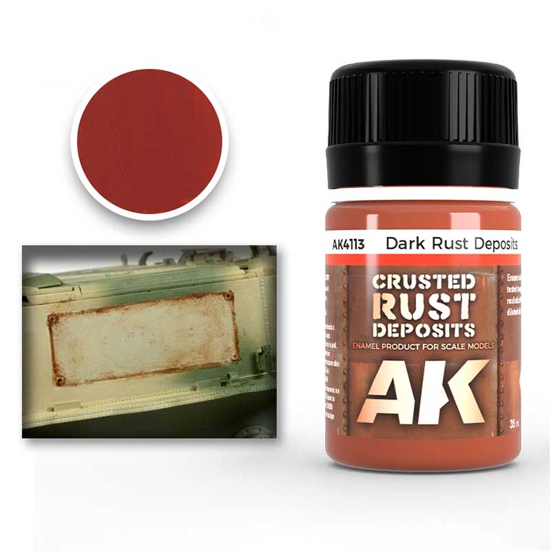 AK Interactive Dark Rust Deposit (35ml) AK-4113 AK Interactive Dark Rust Deposit (35ml) AK-4113