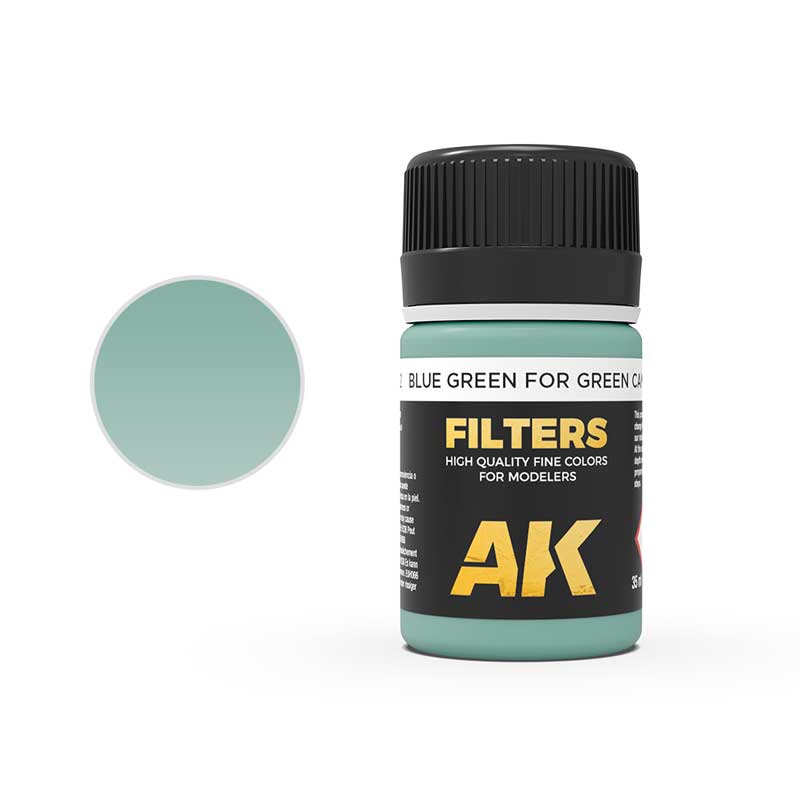 AK Interactive Blue Green for Green Camo Filter (35ml) AK-4162