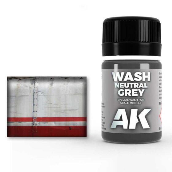 AK Interactive Neutral Grey Wash (35ml) AK-677 AK Interactive Neutral Grey Wash (35ml) AK-677